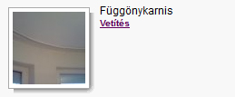 függönykarnis diavetítés